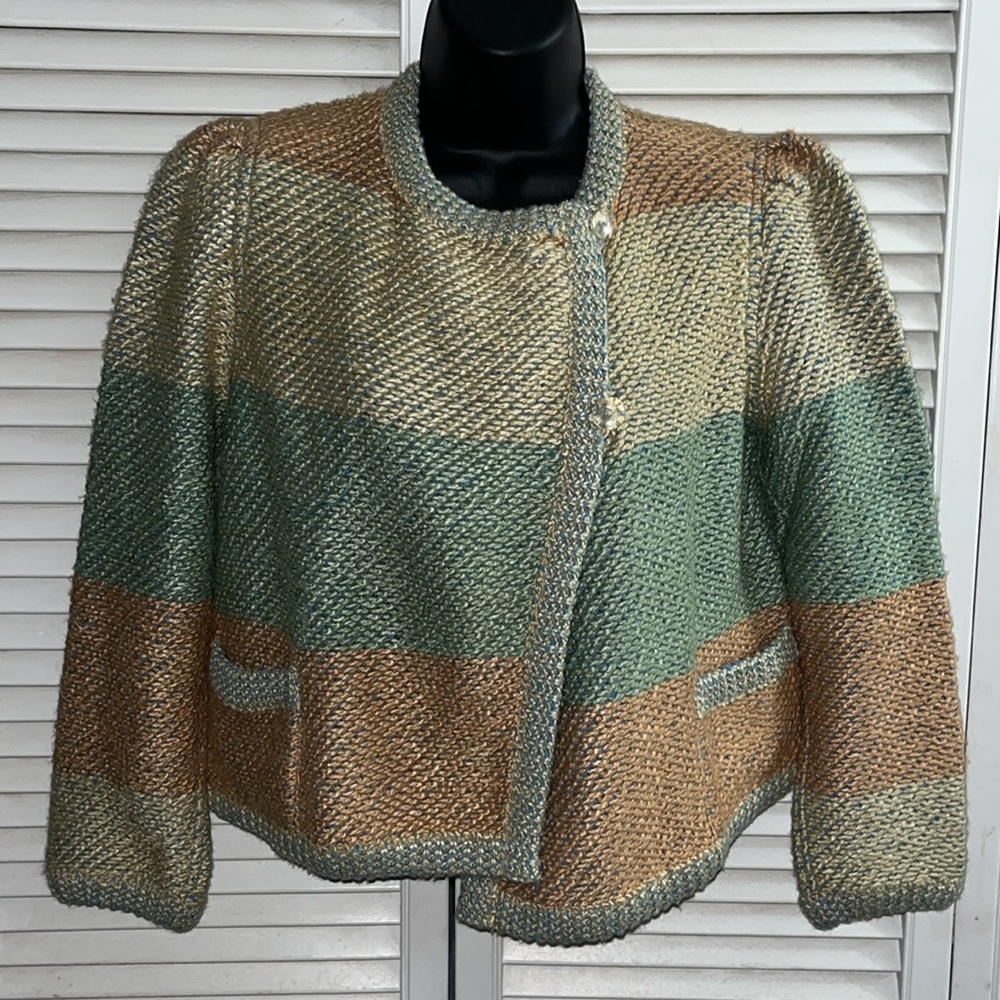 Rare Missoni for Neiman Marcus silk wool nylon sweater blazer